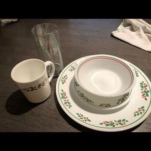 Vintage Corelle Christmas Dishes